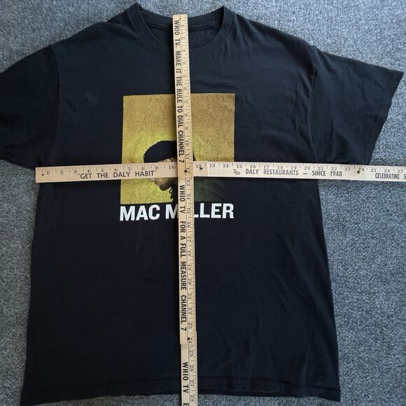 Mac Miller T Shirt Mens Large Black Short Sleeve Cotton Tour 2018 Hip Hop Music - Picture 6 of 10